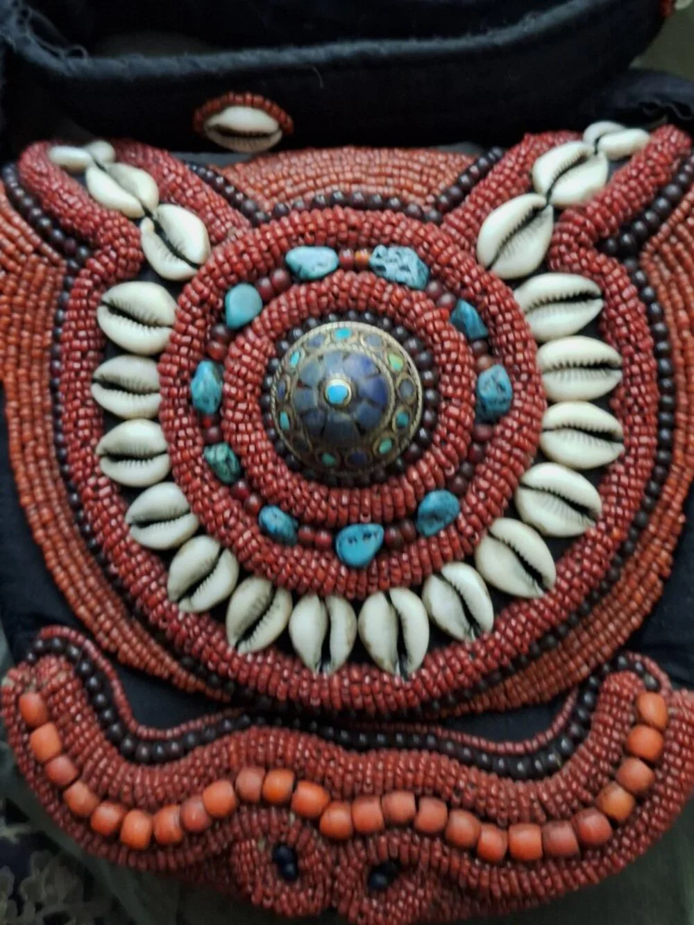 Vintage Ethnic Beautiful Traditional Handmade Tibetan 'Ladakh' Beaded Purse
